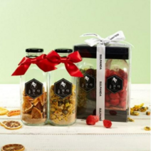 담금주키트 DIY칵테일만들기 새해선물 승진선물 기념일선물 집들이선물 파티선물 완벽한선물포장 술선물 500ml 2병 리본포장, 딸기베리, 레몬자몽