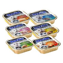 바우와우 몽지 사각캔 100g 5종택 강아지간식, 5개, 치킨 100g