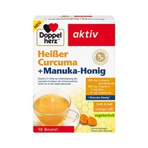 Doppelherz Hot Turmerc Manuka Honey 비타민 C D 및 아연은 면역 체계의 정상 기능에 기여합니다 10개 봉지