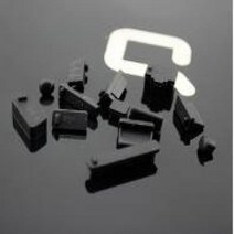 노트북 스킨 스티커 다채로운 실리콘 방진 플러그 컴퓨터 커버 USB 먼지 액세서리, 4.Blak
