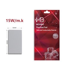 써멀패드 그래픽카드 Wovibo CPU GPU RAM M.2 Nvme SSD LED 마더보드용 열 패드 고성능 방열 실리콘 120 3mm 15 W/m. k, 01 85 x 45mm