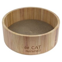 도트캣 내추럴 오동나무 서클 고양이스크래처