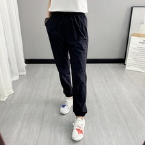 에버유어스 여성 등산 바지 속건 바지 탄성 스포츠 레저 긴 바지 블랙 K32