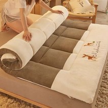 두꺼운 따뜻한 접이식 다다미 매트리스 성인 침실 싱글/더블 편안한 부드러운 토퍼 양모 트윈 퀸 킹 사이즈, 90x200cm, 스타일2
