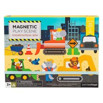 쁘띠꼴라쥬 (Petit Collage) 자석놀이 Magnetic Play Set - 공사장 (Construction Site), 1개