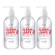 아이로제 클린앤세이프 에탄올 손소독제 300ml 3개