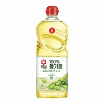 CJ 백설 콩기름 1.5L 가정용 식당용 대용량 업소용 가성비 부침요리 튀김요리, 21개