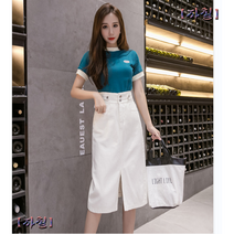 데님스커트 롱청스커트 날씬해보이는 다리길어보이는 스타일 감각 여성 롱 a 라인 스커트