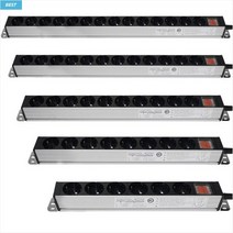 현대일렉트릭 2800W 16A 알루미늄 멀티탭 6구 8구 10구 12구 14구 서버탭 사무용 가정용 고용량 멀티 콘센트, 1.5m, 1개