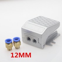 에어 레귤레이터 1pcs 합금 14quotbsp 스레드 공기 공압 페달 밸브 풋 스위치 2 방향 2 위치 fv-02, pc12mm
