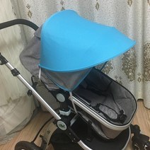 베이비 유모차 썬 바이저 캐리지 태양 그늘 캐노피 커버 유모차 액세서리 카시트 버기 캡, BLUE AWNINGS