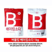 쏭쏭이 버블킹 청소 탈취 찌든때 베이킹소다1kg2P 음식물쓰레기냄새 발냄새제거, 1개
