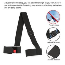 나일론 스키 가방 조정 가능한 폴 숄더 핸드 캐리어 래쉬 핸들 스트랩 포터 후크 루프 스노우 보드 보호, [01] 38x120cm, [01] Black