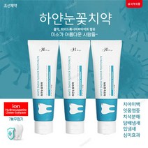 하얀눈꽃 치약 120g 무불소 어린이 임산부 온가족 치아 충치 잇몸 염증 질환 토탈케어, 치약120g - 3개