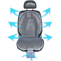 대일산업사 터보 쿨링 투팬 바람시트 커버 통풍 선풍기시트 파워 24V 블랙