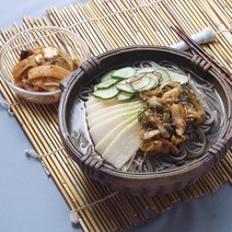 면사랑 냉면 쫄면 막국수 모밀 밀면 국수, 150g, 10)모밀면사리1.25kg(5인분)+육수300g5개