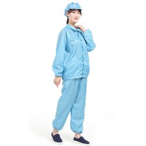 여름 가을 방진복 무진복 제전복 정전기 방지 방전복 남녀 방호복 래커복 블루 화이트 페인트 작업복, 그레이 후드 분홍색 후드 톱+바지