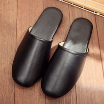 빈티지 가죽 실내 슬리퍼 거실화 커플 홈 고급 남녀공용 슬리퍼, 남성사이즈L42~43, F.브라운