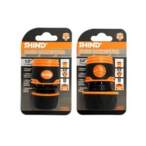 SHIND 호스 커넥터 13mm 19mm 연결구 커플러 원예 세차 물 청소 농업 용, ( 19mm (3/4inch) )