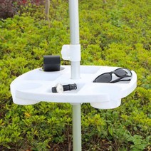 파라솔 간이테이블 감성캠핑 천막 그늘막 차양막 테라스 야외 정원 옥상 캠핑 낚시 해변 바다 바캉스, KY-화이트