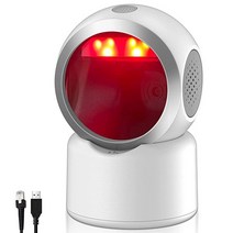 2D QR 바코드 스캐너 전방향 핸즈프리 USB 자동 바코드 리더기 모바일 결제 컴퓨터 화면 스캔용, 5