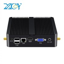 컴퓨터 PC 초소형 미니 XCY 팬리스 Pc 인텔 코어 i5 4200U i3 5005U 기가비트 이더넷 승 10 리눅스 씬 클라이언트 데스크탑 Miipc 마이크로 uc, 8G RAM 256G SSD WiFi, Core i5 4200U
