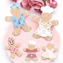 KSCRAFT 진저브레드 가족 추가 의류 금속 커팅 다이 DIY 스크랩북/카드 제작/어린이 재미있는 장식 용품 (빅 사이즈), Big Size