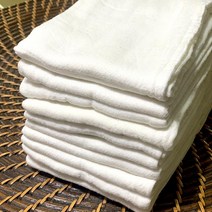 핸드메이드 무표백 무형광 면 2겹 소창 행주 수제 제로웨이스트, 엘리후 1, 엘리후 1