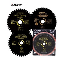 UDT 그라인더 원형 톱용 팁쏘(멀티쏘) 4 5 7 9인치 목재 플라스틱 경량철재 원형톱날, 590-6781(9인치230X60TX25.4)