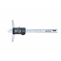 0.01mm 전자 디지털 깊이 게이지 0-150mm/200mm/300mm LCD 깊이 버니어 캘리퍼스 스테인레스 스틸 마이크로미터 측정 도구, 한개옵션0