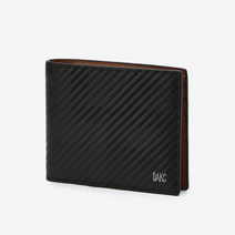 닥스핸드백 DBWA3E401BK [CARBON CLASSIC][카본 클래식] 블랙 타탄 엠보 카본 가죽 브라운 콤비 반지갑