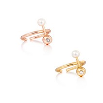 [리타모니카] [서지혜/이성경 착용] BUBBLE Pearl Cross Ring