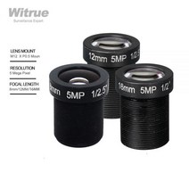 Witrue-CCTV 카메라 렌즈 5 메가 픽셀 M12 X P05 마운트 1/25 F20 8MM 12MM 16MM 보안 IP 옵션, [03] M12-5MP-16MM