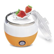 꾸덕한그릭요거트만들기 자동 요구르트 메이커 전기 버터 밀크 사워 크림 fermenter, 오렌지 스틸 라이너