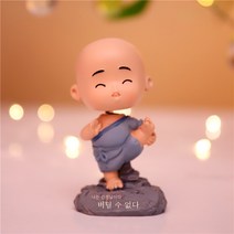 Ciliver 귀요미 사소 스님 차량 액세서리 장식용품 선물추천, 스님 시리즈, 1019 한 손으로 발을 쥐다