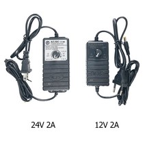 ac모터속도조절기 AC/DC 전원 어댑터 모터 속도 조절기 LED 표시기 12V 24V, 01 24V_01 EU Plug