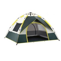 BRANWAY 아웃도어 원터치 텐트, (2-3인용), 푸른 색