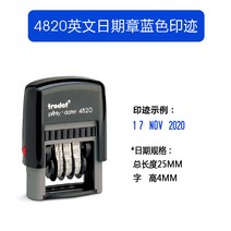 만년 스템프 탁달 TRODA 날짜도장기 조절가능 날짜와 포장 상품 생산 일자 사용 월 롤링 식 디지털 1678333982, 4820 영문 경험함 _블루 인쇄함