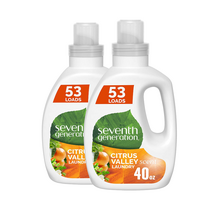세븐스제네레이션 베이비 세탁세제 1L 2팩 시트러스밸리, 1.1L2팩
