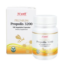 [공식판매점] 하이웰 프로폴리스 3200mg 100캡슐 1통, 3통