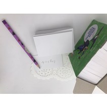 두꺼운 무지 카드단어장 1000장 하얀종이 명함사이즈 종이 단어장종이, 연그린 500장