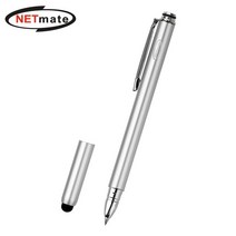 NETmate NMTP-ST03SV 모바일 볼펜겸용 정전식 특허 터치펜(실버)