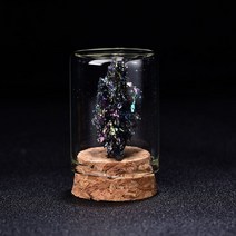 YCS1283 천연수정 비스무트 bismuth 창연 주기율표 자연돌 무지개돌결정 미네랄 다색광산석 과학시간 크리스탈소품 꽃돌 수석, A.소