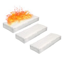 벽난로 3pcs 세라믹 섬유 담요 30x10x1.5/2.5cm 양모 스폰지 코튼 전나무 Firebox 안전 바이오 화재 액세서리, [01] 30x10x1.5cm