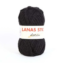 [앵콜스단독] 오스턴 Astun 80g 보풀적은 겨울실 목도리 모자 뜨개실, 100 블랙(낱볼)