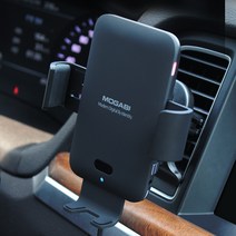 모가비 차량용 2세대 무선충전 핸드폰 거치대 휴대폰 스마트폰 송풍구, 1개