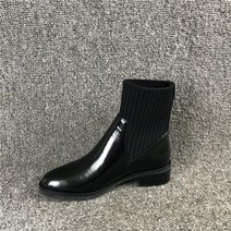 여성니트부츠 여성 겨울 워커 기모앵클 통굽 가죽 부츠 059