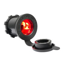 방우 시가 소켓 12V 24V 겸용 카라반 캠핑카 DIY USB 충전소켓 시가소켓 매립형 원형 볼트 메타, 쿠팡21 시가잭포트