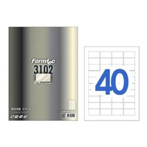 폼텍 폼텍라벨지 물류라벨지 인쇄 다도 스티커 지 광택40칸20매 4W6F1573, 1개, 1개