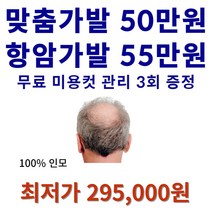 인모 정수리가발 맞춤가발 항암가발, M (18*20)